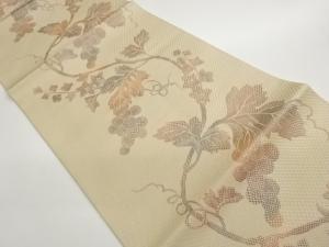 本場筑前博多葡萄唐草模様織出し名古屋帯